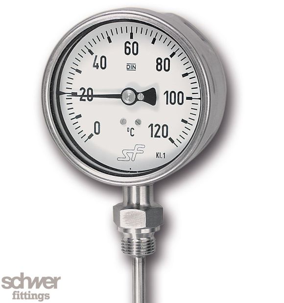 Bimetall-Thermometer - Schwer Fittings